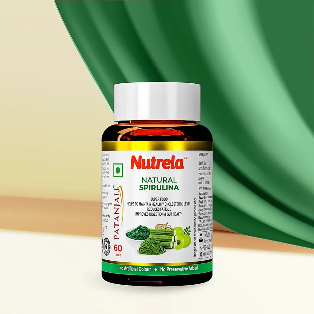 patanjali-nutrela-natural-spirulina-60-tablets-1-scaled-1.webp Patanjali Nutrela Natural Spirulina, 60 Tabs - Image 1
