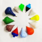 Plastic Spinning Lattu/Top with Thread