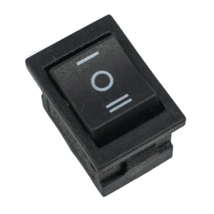 6A 250V DPDT Rocker Switch, 3 Pin Lock