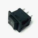 6A 250V DPDT Rocker Switch, 6 Pin