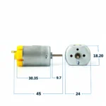 Micro 280 Small DC Motor 3V-6V - Image 3