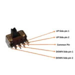 Toggle Slide Switch, DPDT 5 Pin - Image 3