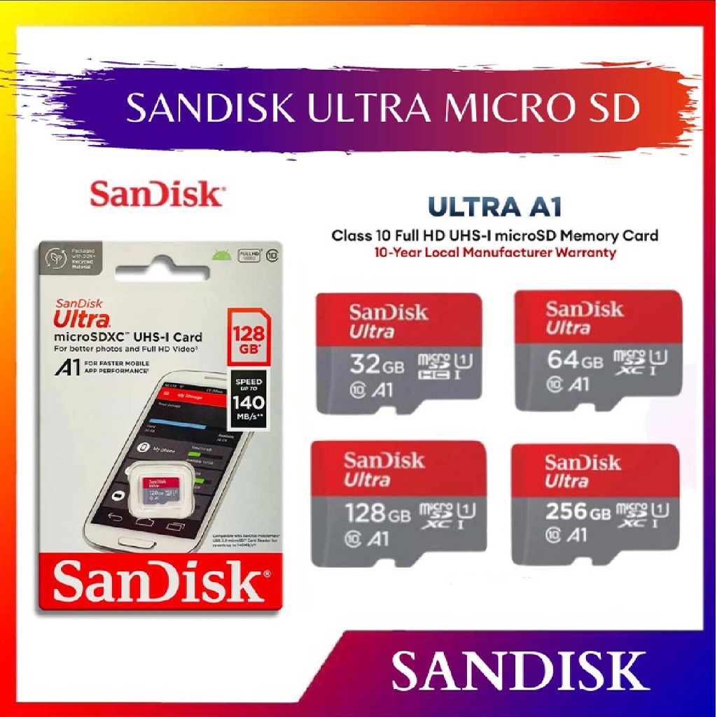sandisk-ultra-micro-sd-memory-card-1.webp SanDisk Ultra Micro SD Card, Class 10 - Image 1