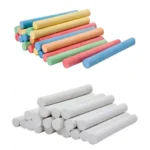 School Chalk, White & Color, Approx 50 Sticks