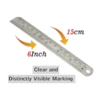 Steel Scale, Small 6 Inch / 15cm