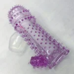 Extra Dotted Thin Silicone Crystal Condom, Side Stimulator - Image 3