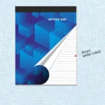 Writing Pad, Wide Ruled with Cardboard Back - Image 2