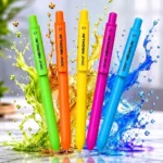 Doms NEOKLIK Ball Pen Neon Body Blue Ink 0.7mm Stationery