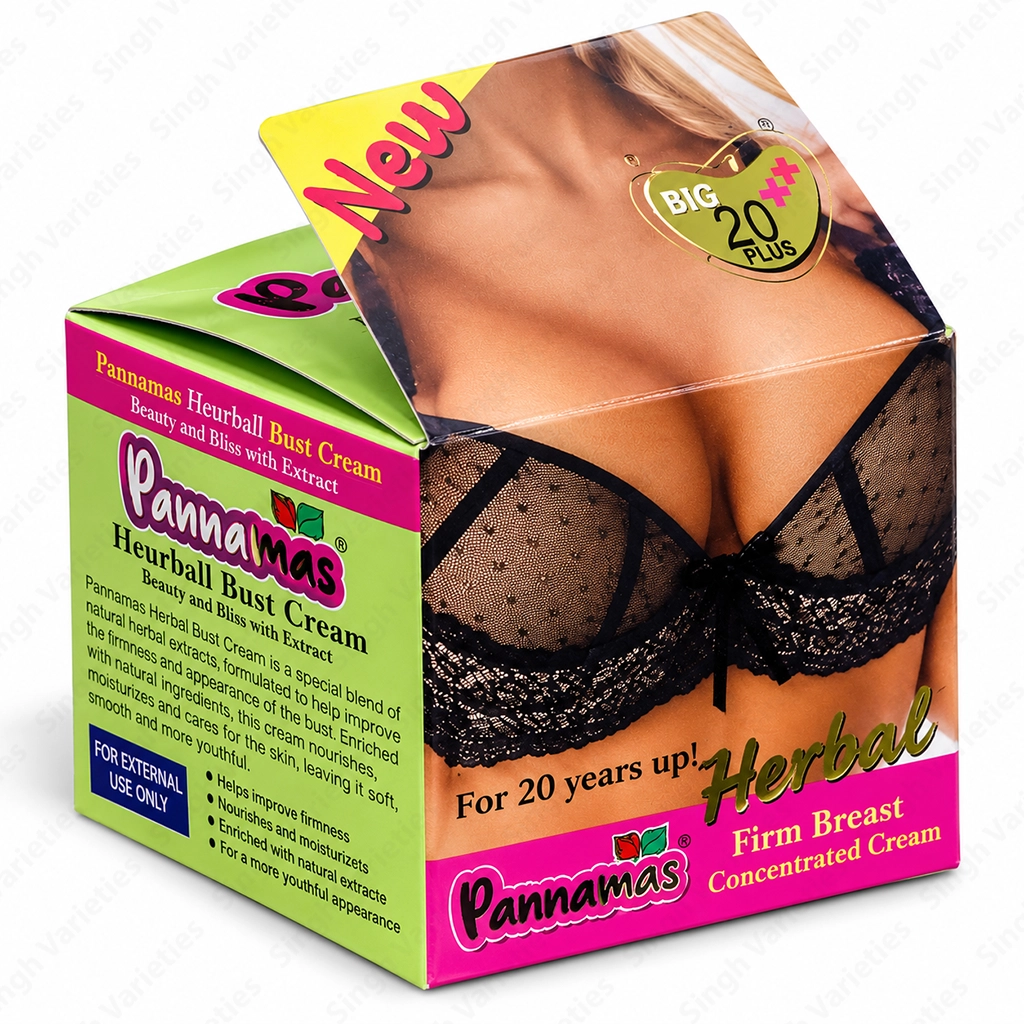Panammas Herbal Bust Cream 80g with Barley & Rice Milk Wellness & Sensuality