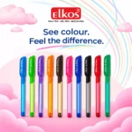 Elkos Tris 10 Colour Ball Point Pen Set